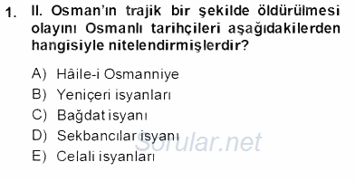 XVII. Yüzyıl Türk Edebiyatı 2013 - 2014 Dönem Sonu Sınavı 1.Soru