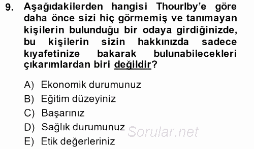 Yönetici Asistanlığı 2013 - 2014 Dönem Sonu Sınavı 9.Soru