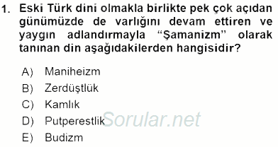 Türk Edebiyatının Mitolojik Kaynakları 2015 - 2016 Ara Sınavı 1.Soru