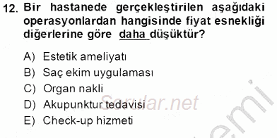 İktisada Giriş 1 2014 - 2015 Ara Sınavı 12.Soru