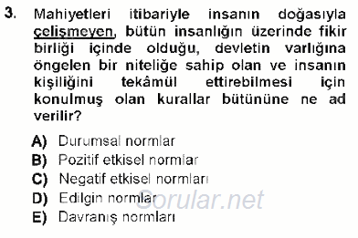 Ceza Hukukuna Giriş 2012 - 2013 Ara Sınavı 3.Soru