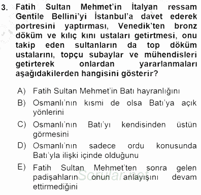 Tanzimat Dönemi Türk Edebiyatı 1 2015 - 2016 Ara Sınavı 3.Soru
