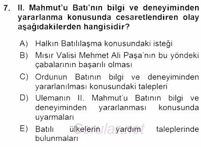 Tanzimat Dönemi Türk Edebiyatı 1 2015 - 2016 Ara Sınavı 7.Soru