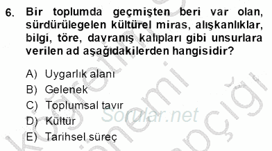 Cumhuriyet Dönemi Türk Şiiri 2014 - 2015 Dönem Sonu Sınavı 6.Soru