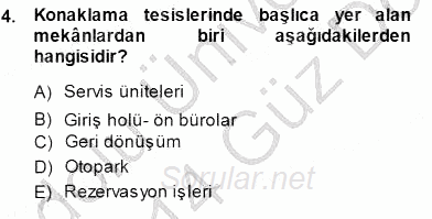 Turistik Alanlarda Mekan Tasarımı 2013 - 2014 Dönem Sonu Sınavı 4.Soru