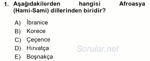 Türk Dili 1 2017 - 2018 Ara Sınavı 1.Soru