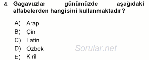 Çağdaş Türk Edebiyatları 1 2015 - 2016 Tek Ders Sınavı 4.Soru