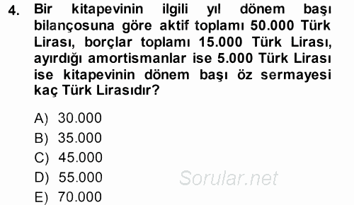 Türk Vergi Sistemi 2013 - 2014 Ara Sınavı 4.Soru