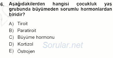 Tıbbi Terminoloji 2013 - 2014 Ara Sınavı 6.Soru