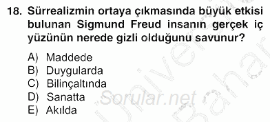Yeni Türk Edebiyatına Giriş 2 2012 - 2013 Ara Sınavı 18.Soru