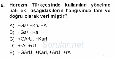 Türk Edebiyatının Mitolojik Kaynakları 2013 - 2014 Ara Sınavı 5.Soru