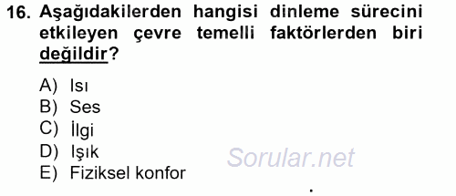 Türk Dili 2 2012 - 2013 Dönem Sonu Sınavı 16.Soru