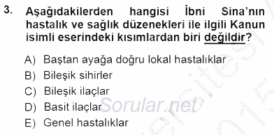 Tıbbi Dokümantasyon 2014 - 2015 Ara Sınavı 3.Soru