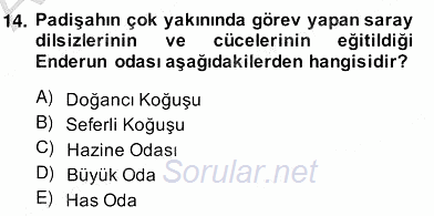 XIX. Yüzyıl Türk Edebiyatı 2013 - 2014 Ara Sınavı 14.Soru