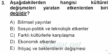 Türk Dili 1 2013 - 2014 Tek Ders Sınavı 3.Soru