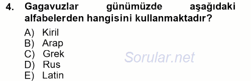 Çağdaş Türk Edebiyatları 1 2012 - 2013 Dönem Sonu Sınavı 4.Soru