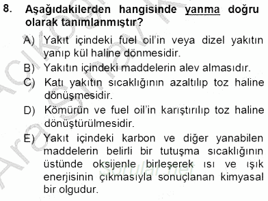 Elektrik Enerjisi Üretimi 2012 - 2013 Ara Sınavı 8.Soru