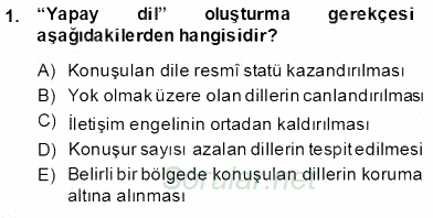 Türk Dili 1 2014 - 2015 Ara Sınavı 1.Soru