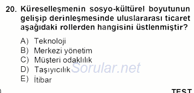 Dijital İletişim ve Yeni Medya 2013 - 2014 Dönem Sonu Sınavı 20.Soru