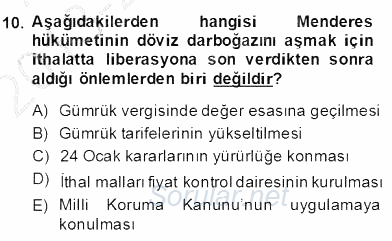 Türkçe Cümle Bilgisi 2 2013 - 2014 Dönem Sonu Sınavı 10.Soru