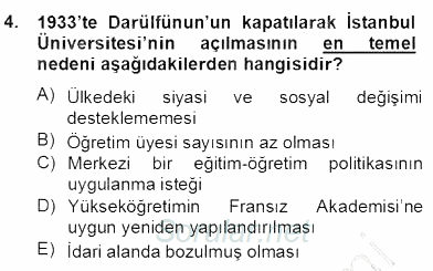 Türkçe Cümle Bilgisi 2 2013 - 2014 Dönem Sonu Sınavı 4.Soru