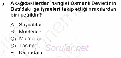 Tanzimat Dönemi Türk Edebiyatı 1 2014 - 2015 Ara Sınavı 5.Soru