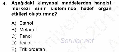 Temel Veteriner Patoloji 2014 - 2015 Ara Sınavı 4.Soru