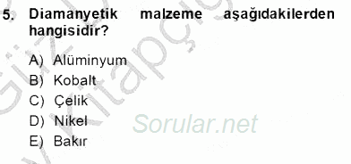 Elektrik Makinaları 2014 - 2015 Ara Sınavı 5.Soru