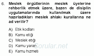 Fotoğraf Kültürü 2012 - 2013 Dönem Sonu Sınavı 6.Soru