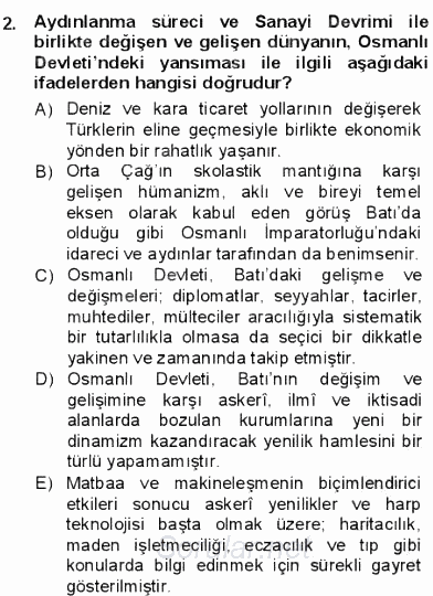 Tanzimat Dönemi Türk Edebiyatı 1 2012 - 2013 Dönem Sonu Sınavı 2.Soru