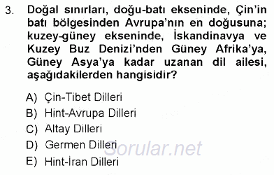 Türk Dili 1 2012 - 2013 Ara Sınavı 3.Soru