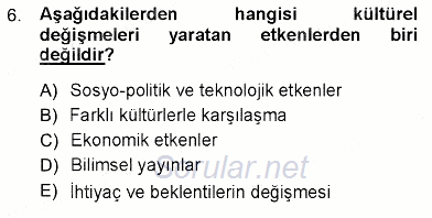 Türk Dili 1 2012 - 2013 Ara Sınavı 6.Soru