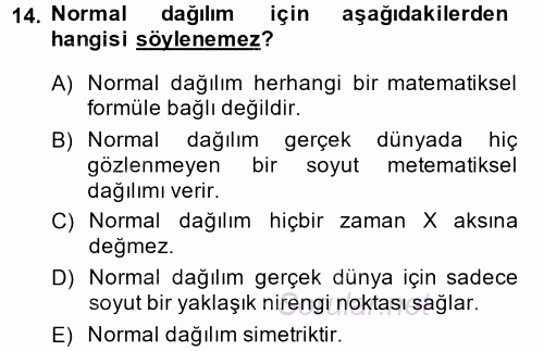 Uluslararası İlişkilerde Araştırma Yöntemleri 2013 - 2014 Dönem Sonu Sınavı 14.Soru