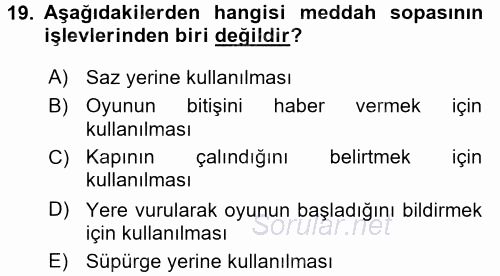 Halk Edebiyatına Giriş 2 2017 - 2018 Ara Sınavı 19.Soru