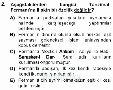 Türk Anayasa Hukuku 2012 - 2013 Ara Sınavı 2.Soru