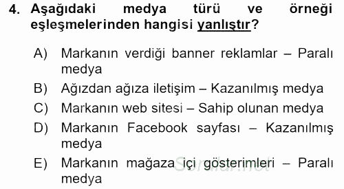 Sosyal Medya 2015 - 2016 Dönem Sonu Sınavı 4.Soru