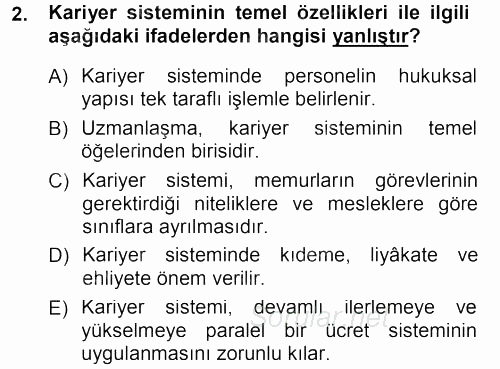 İdare Hukukuna Giriş 2013 - 2014 Tek Ders Sınavı 2.Soru