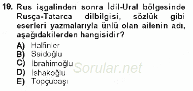 Çağdaş Türk Edebiyatları 1 2012 - 2013 Tek Ders Sınavı 19.Soru