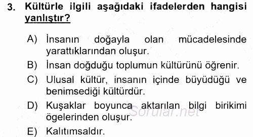 Halk Edebiyatına Giriş 1 2015 - 2016 Ara Sınavı 3.Soru