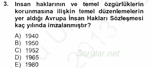 Medya Hukuku 2012 - 2013 Ara Sınavı 3.Soru