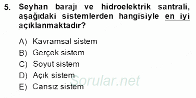 Türk Eğitim Sistemi Ve Okul Yönetimi 2014 - 2015 Ara Sınavı 5.Soru