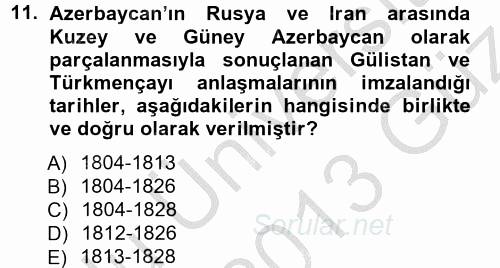 Çağdaş Türk Edebiyatları 1 2012 - 2013 Ara Sınavı 11.Soru