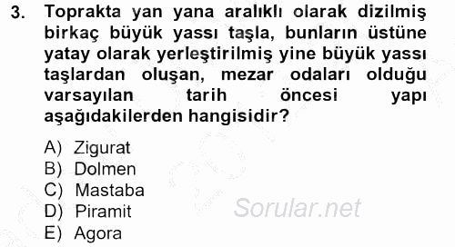 Görsel Kültür 2012 - 2013 Ara Sınavı 3.Soru