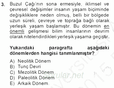 Sanat Tarihi 2014 - 2015 Ara Sınavı 3.Soru