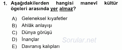 Türk Dili 1 2015 - 2016 Tek Ders Sınavı 1.Soru
