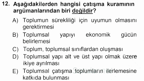 Spor Bilimlerine Giriş 2012 - 2013 Ara Sınavı 12.Soru