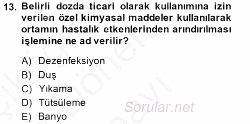 Temel Zootekni 2014 - 2015 Dönem Sonu Sınavı 13.Soru