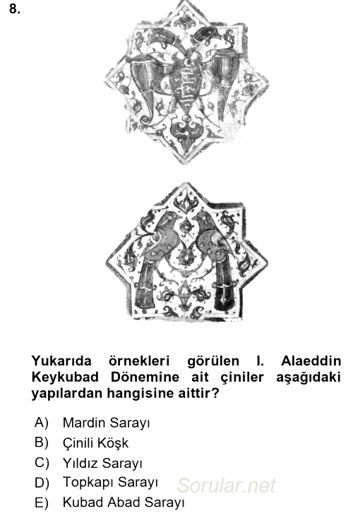Görsel Kültür 2015 - 2016 Ara Sınavı 8.Soru