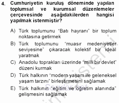 Cumhuriyet Dönemi Türk Şiiri 2014 - 2015 Ara Sınavı 4.Soru