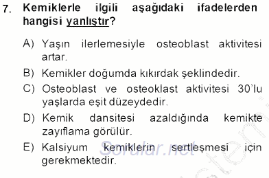 Tıbbi Terminoloji 2013 - 2014 Dönem Sonu Sınavı 7.Soru